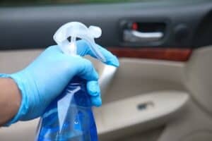 vinegar spray bottle Make Streak Free Glass Cleaner