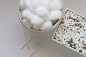 cotton balls to Make Your Own Makeup Remover